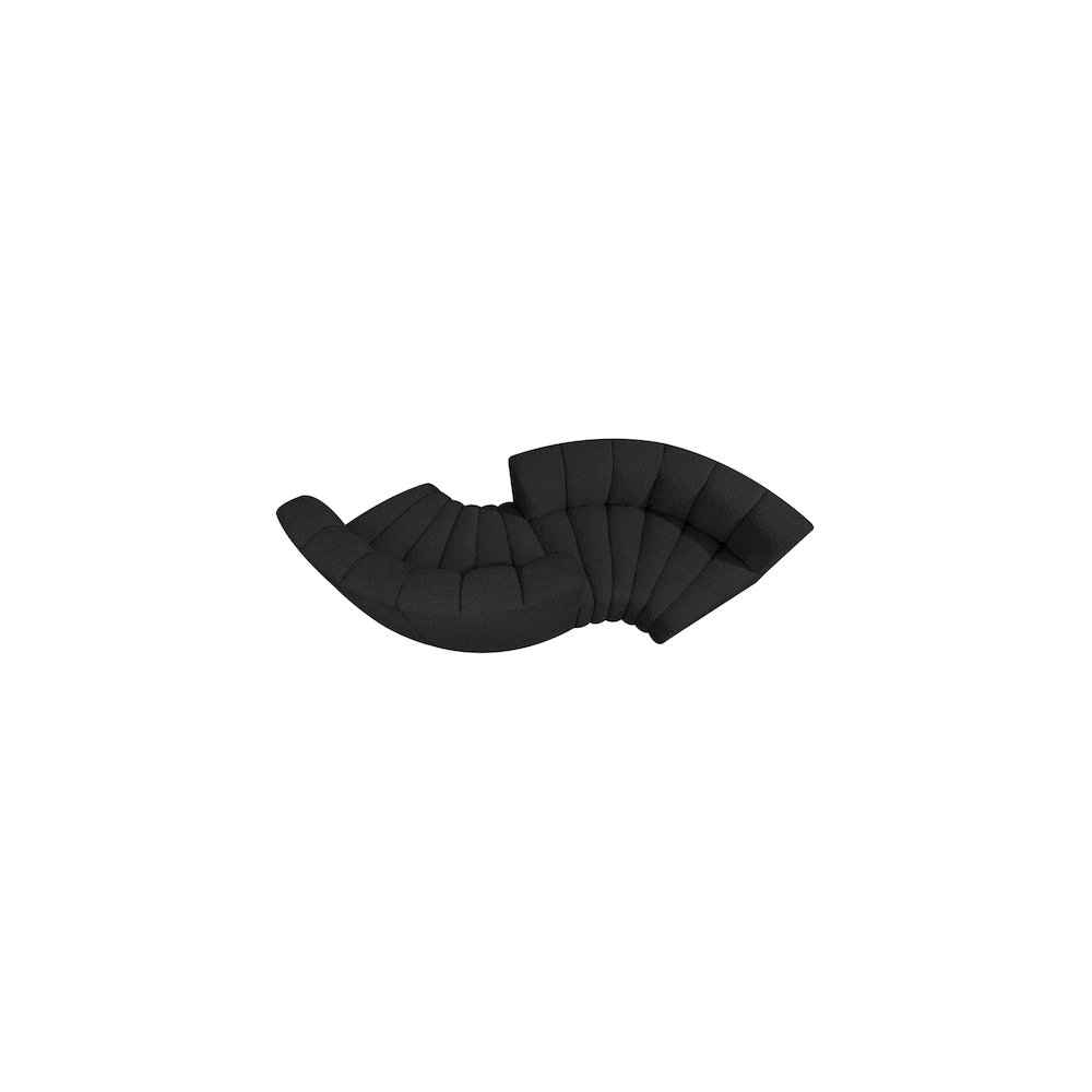 Arc Black Boucle Fabric Modular Sofa. Picture 6