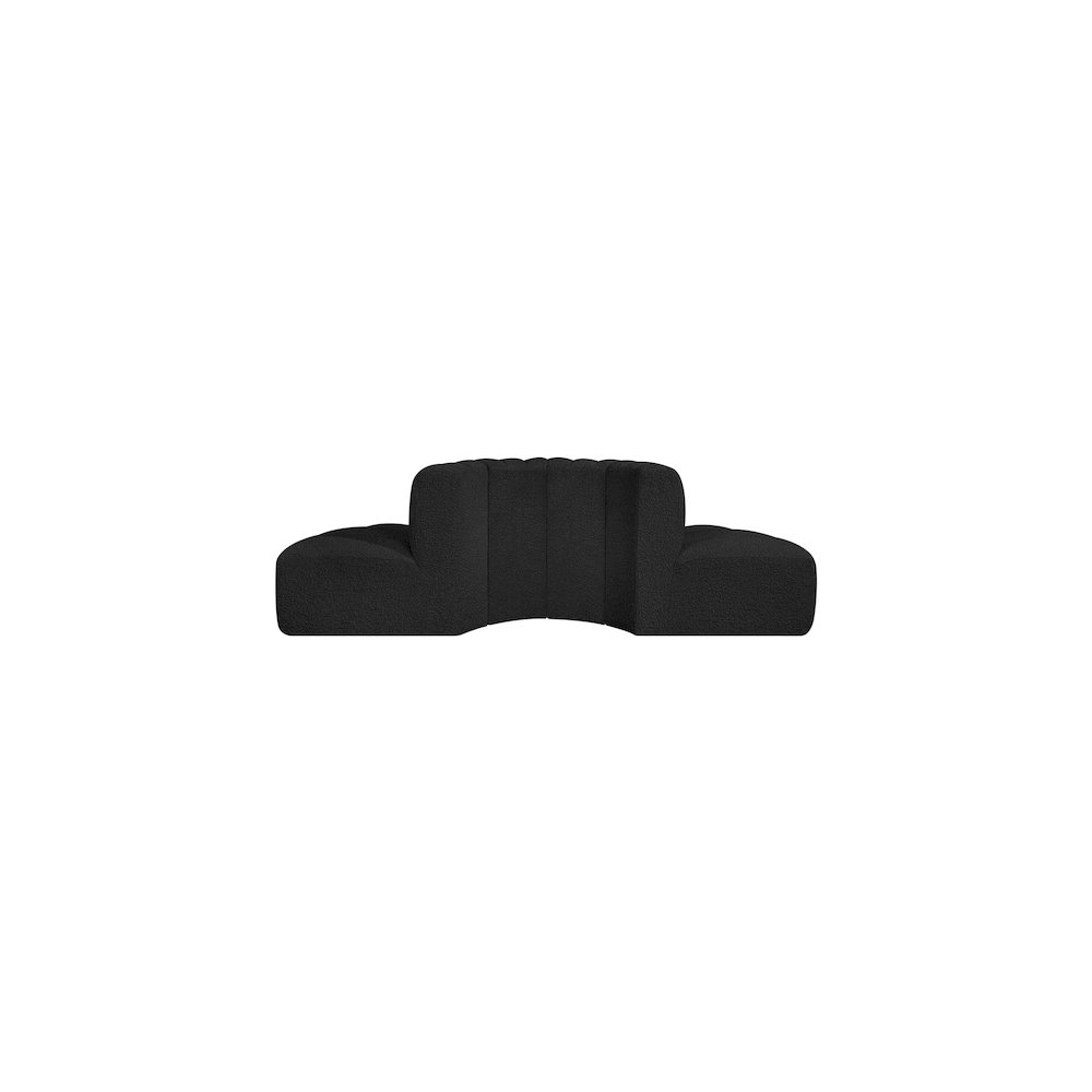 Arc Black Boucle Fabric Modular Sofa. Picture 3