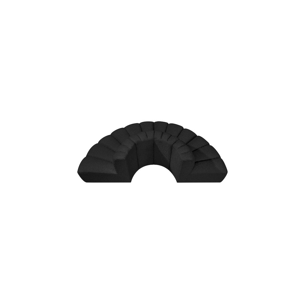 Arc Black Boucle Fabric Modular Sofa. Picture 5
