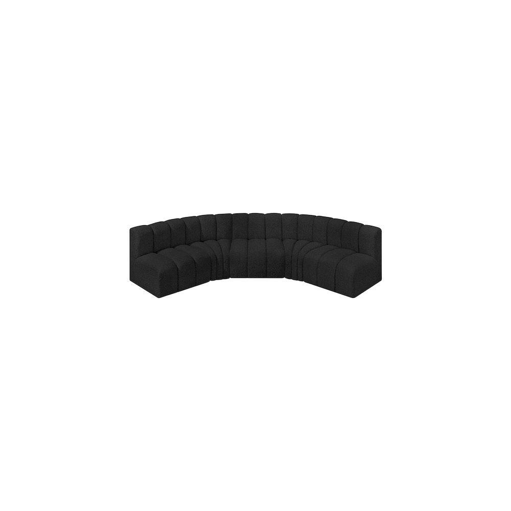 Arc Black Boucle Fabric Modular Sofa. Picture 4
