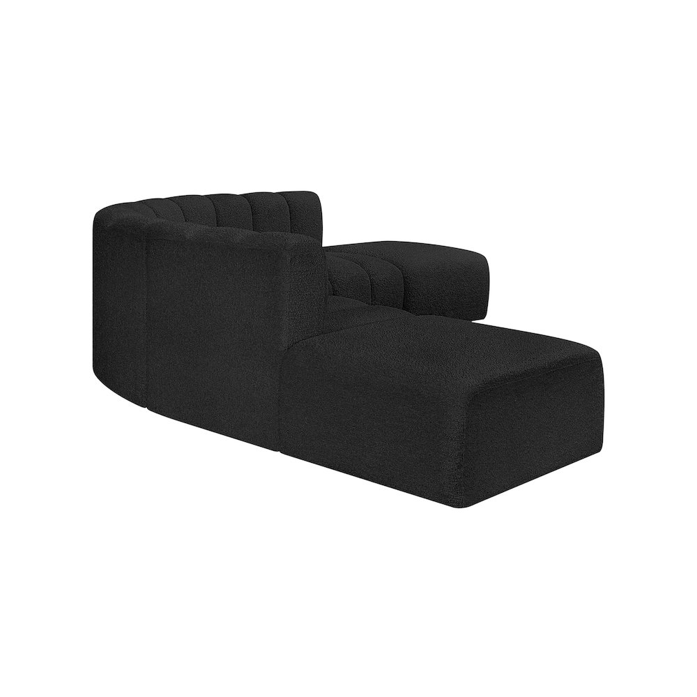 Arc Black Boucle Fabric Modular Sofa. Picture 5