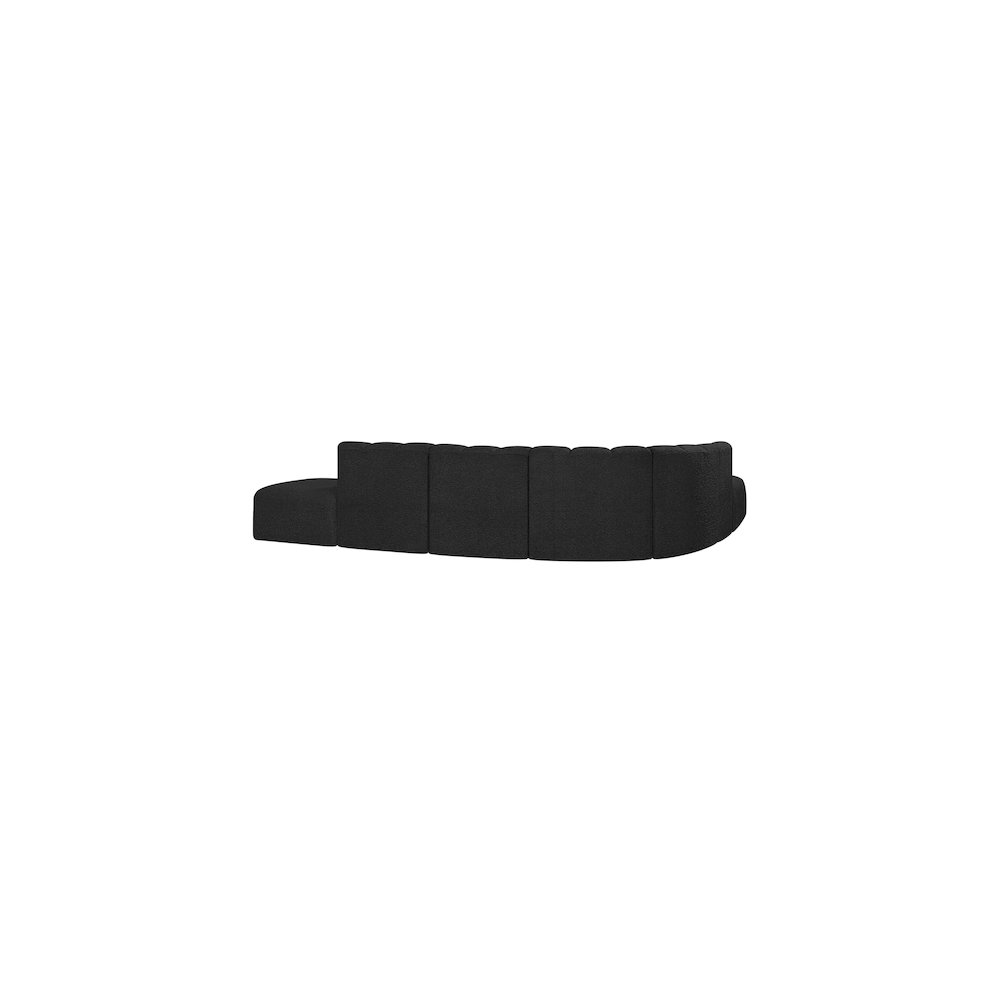 Arc Black Boucle Fabric Modular Sofa. Picture 3