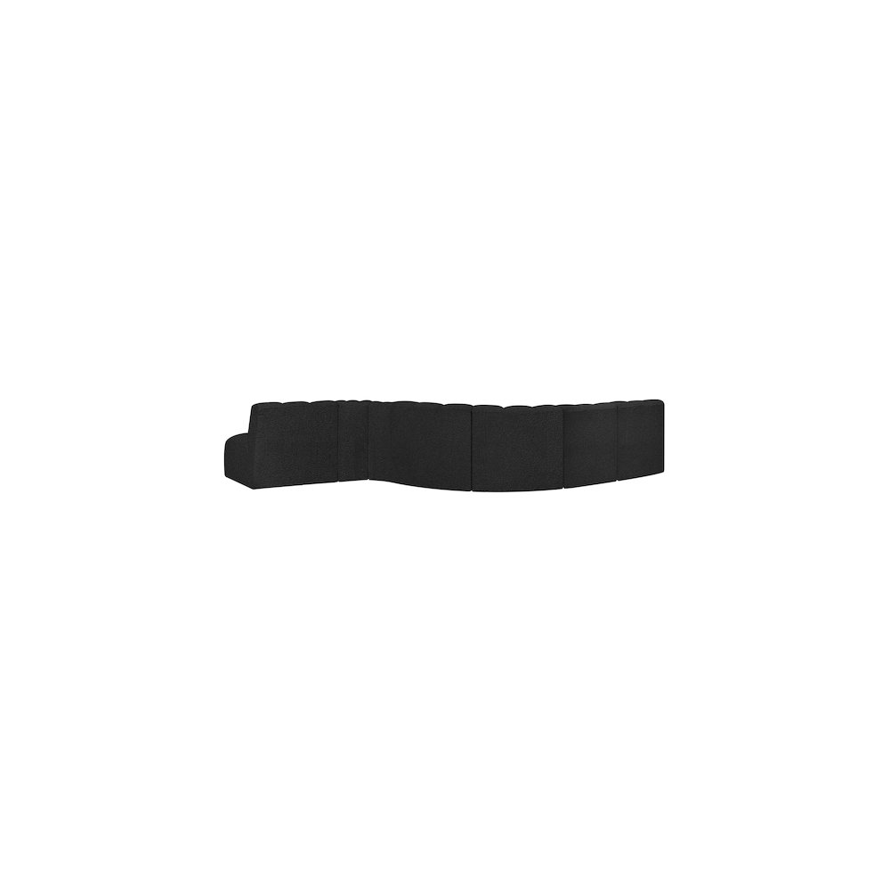 Arc Black Boucle Fabric Modular Sofa. Picture 3
