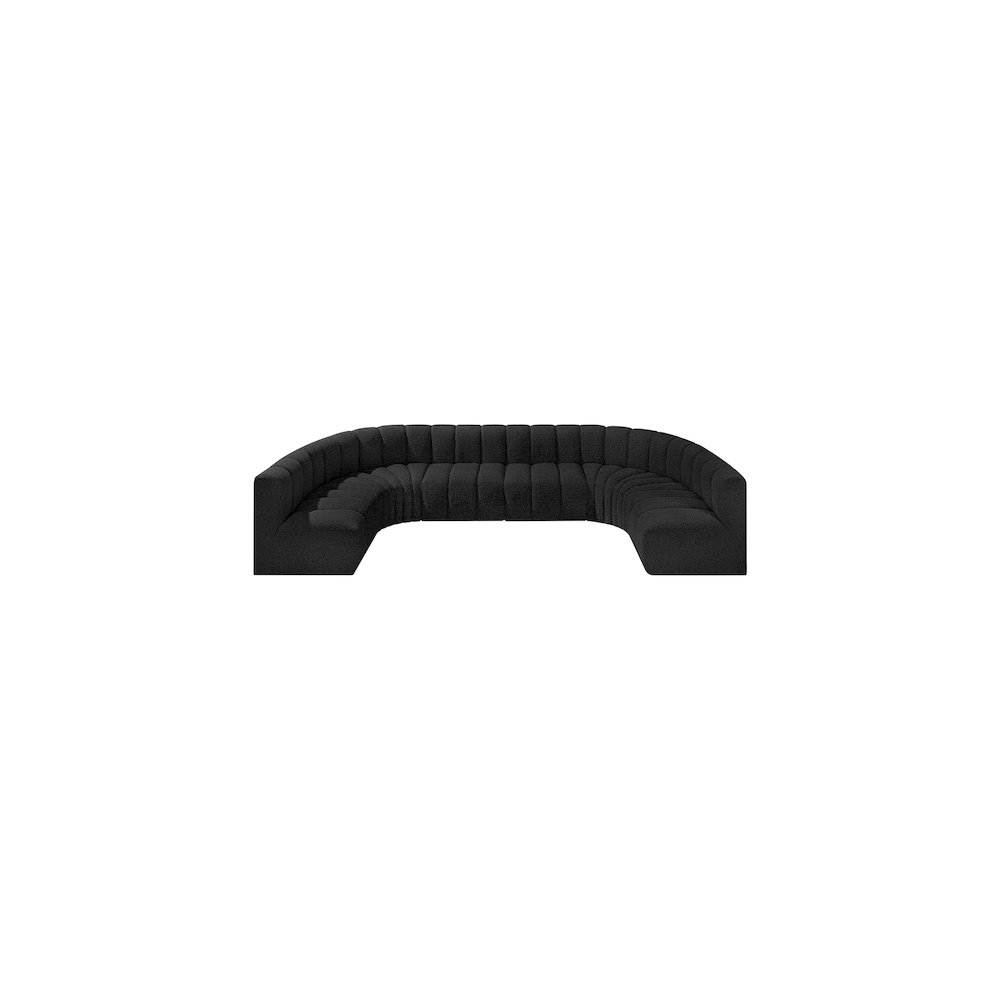 Arc Black Boucle Fabric Modular Sofa. Picture 5