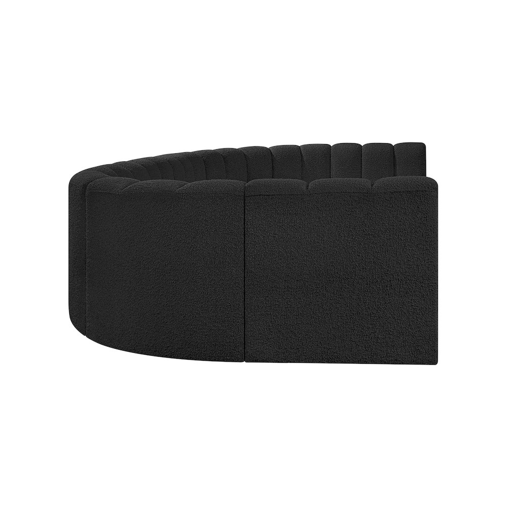 Arc Black Boucle Fabric Modular Sofa. Picture 6