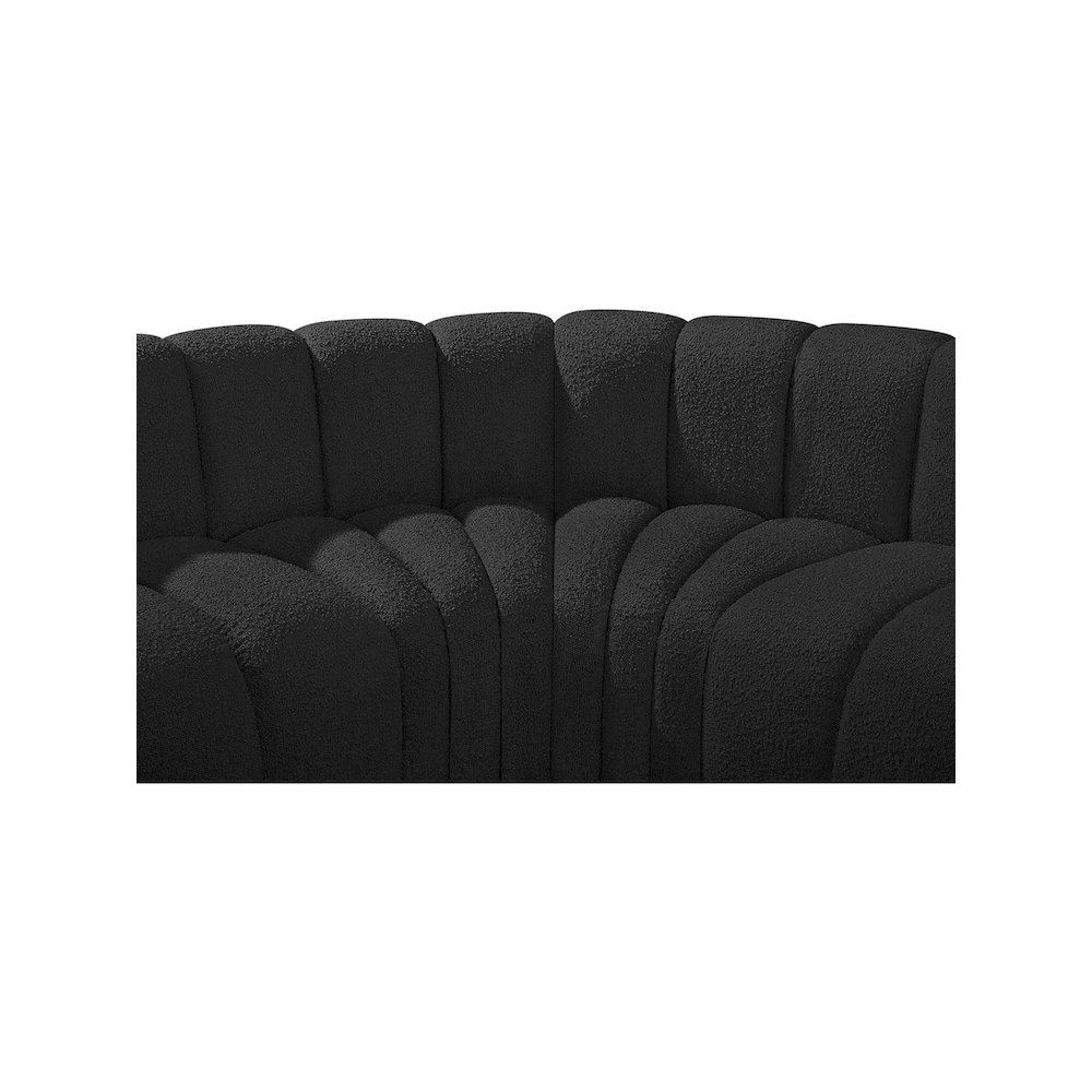 Arc Black Boucle Fabric Modular Sofa. Picture 8