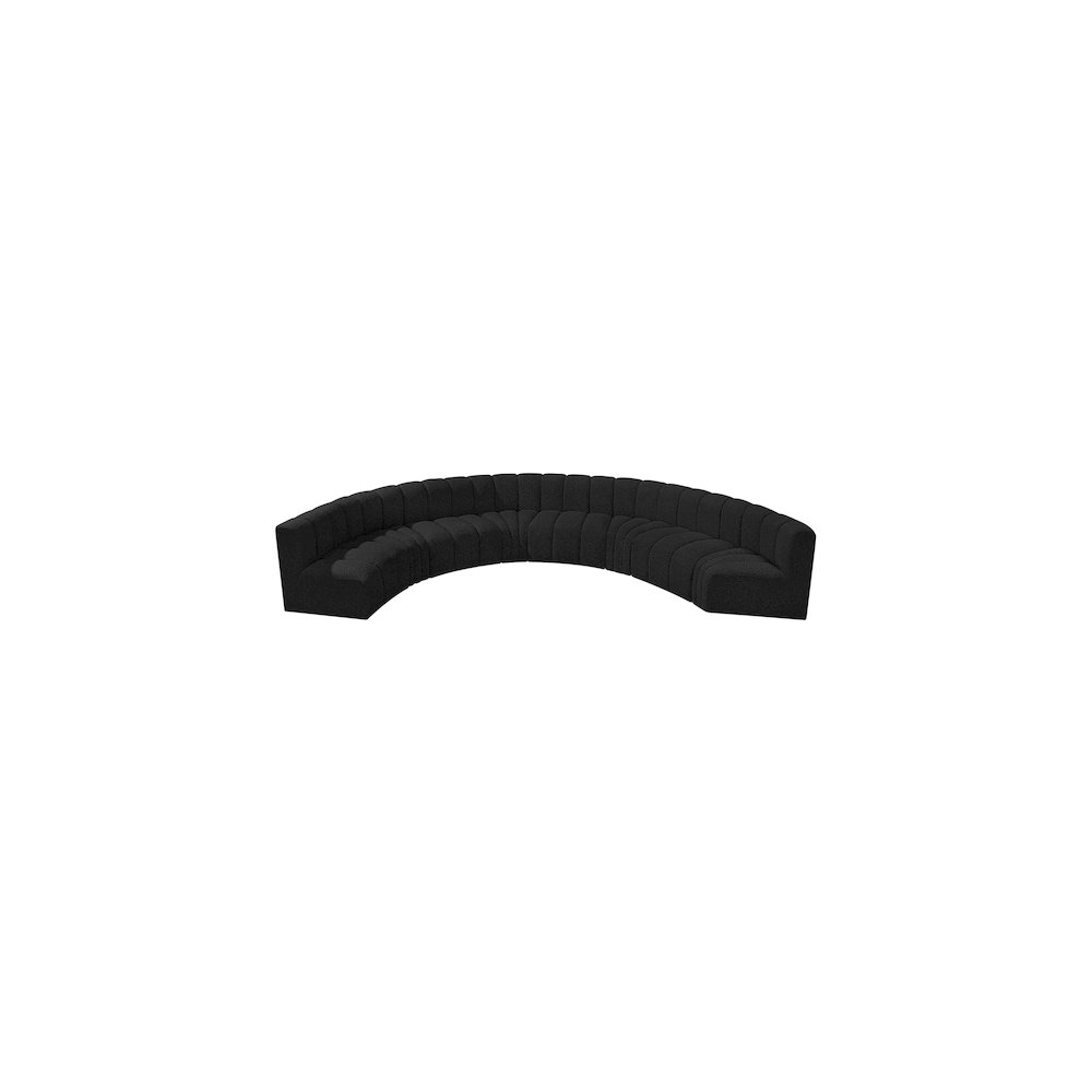 Arc Black Boucle Fabric Modular Sofa. Picture 5