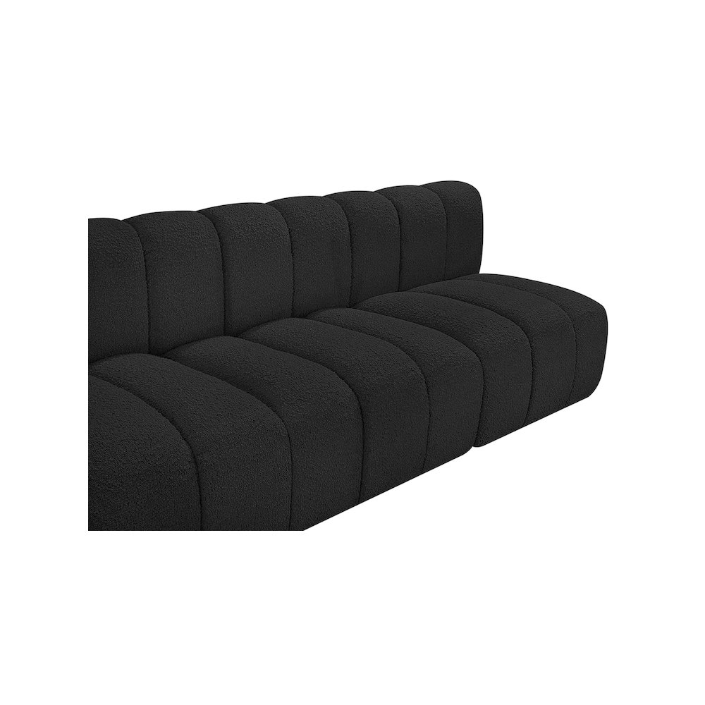 Arc Black Boucle Fabric Modular Sofa. Picture 8