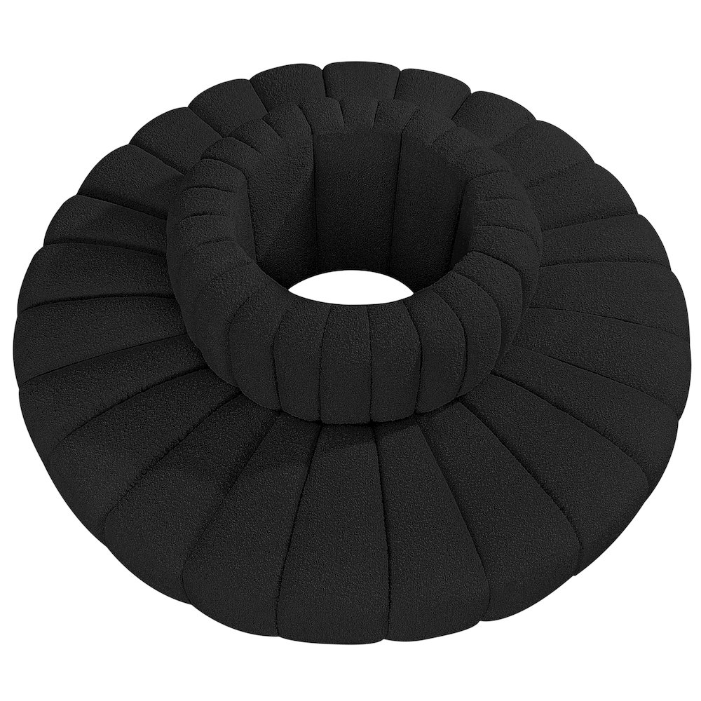 Arc Black Boucle Fabric Modular Sofa. Picture 3
