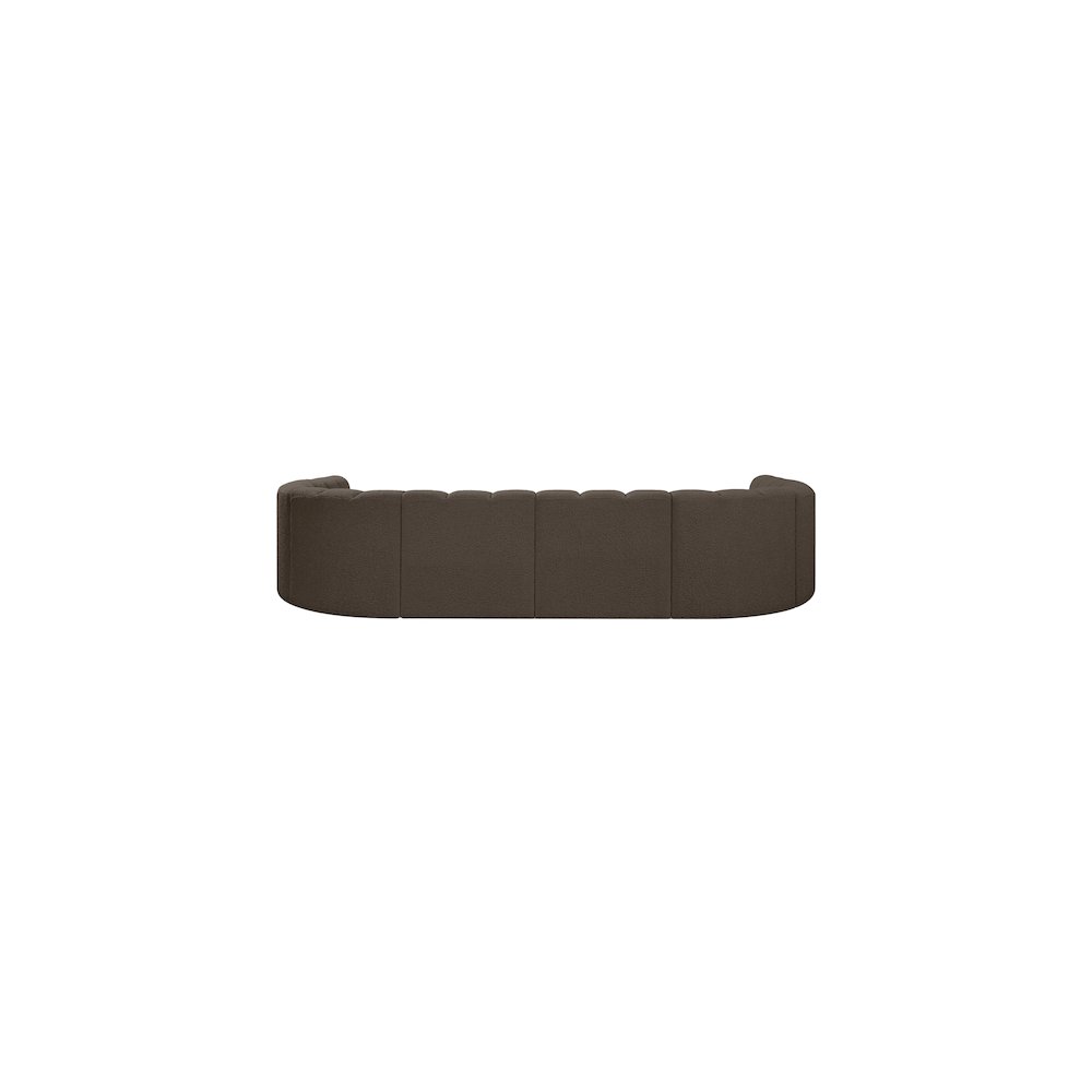 Arc Brown Boucle Fabric Modular Sofa. Picture 3