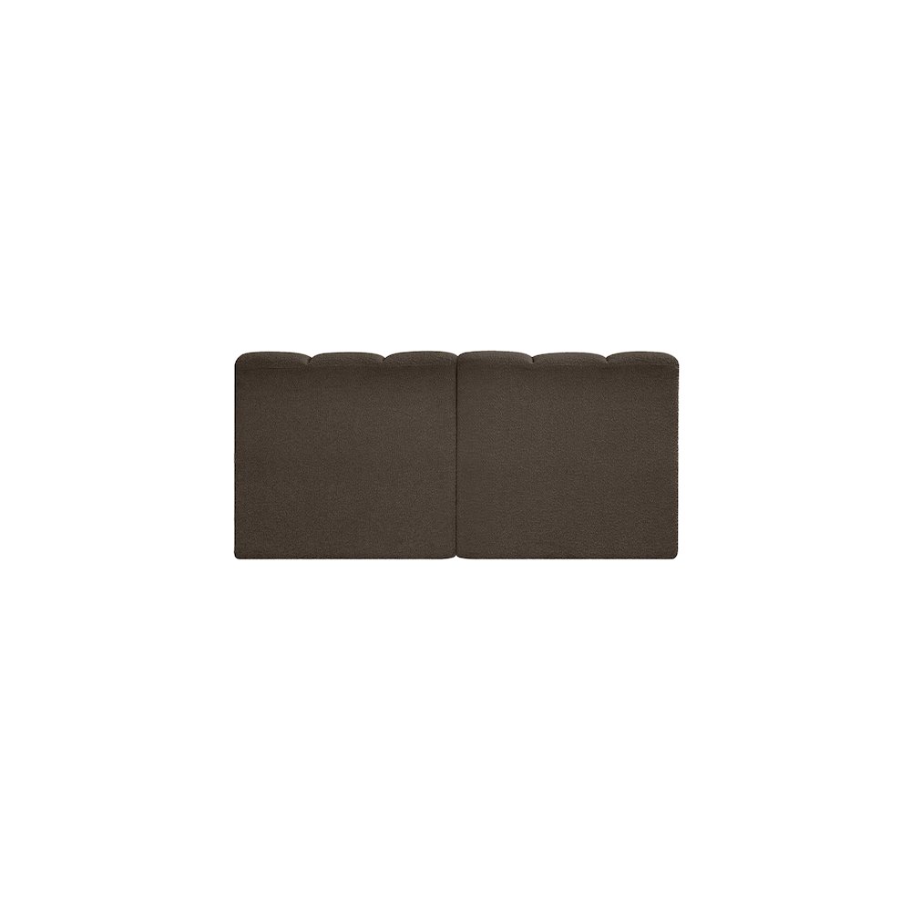 Arc Brown Boucle Fabric Modular Sofa. Picture 3