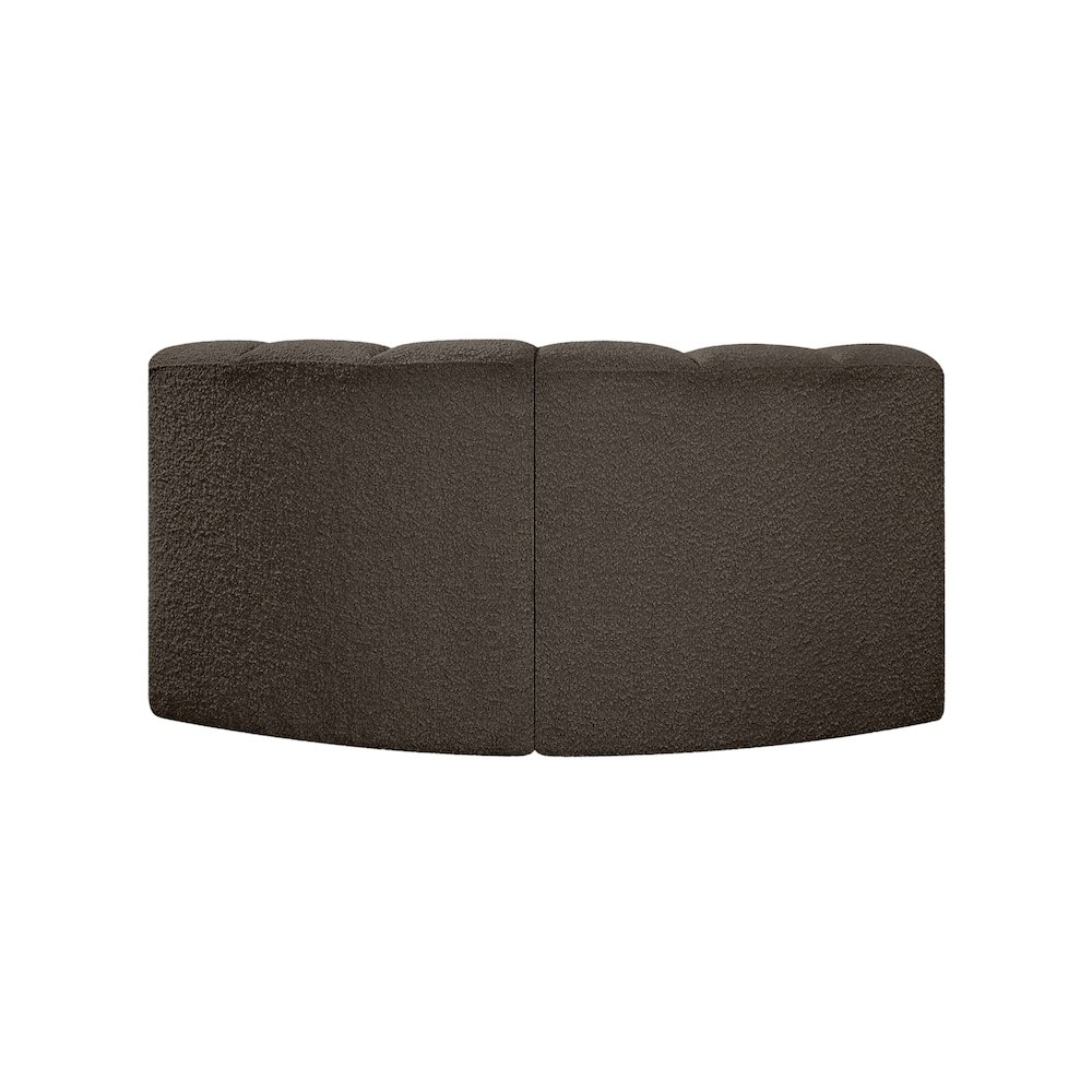 Arc Brown Boucle Fabric Modular Sofa. Picture 5