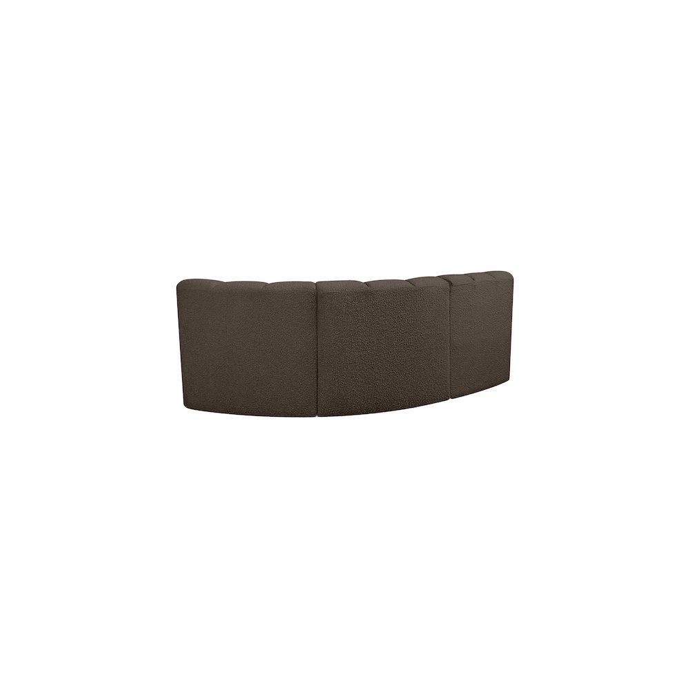 Arc Brown Boucle Fabric Modular Sofa. Picture 3