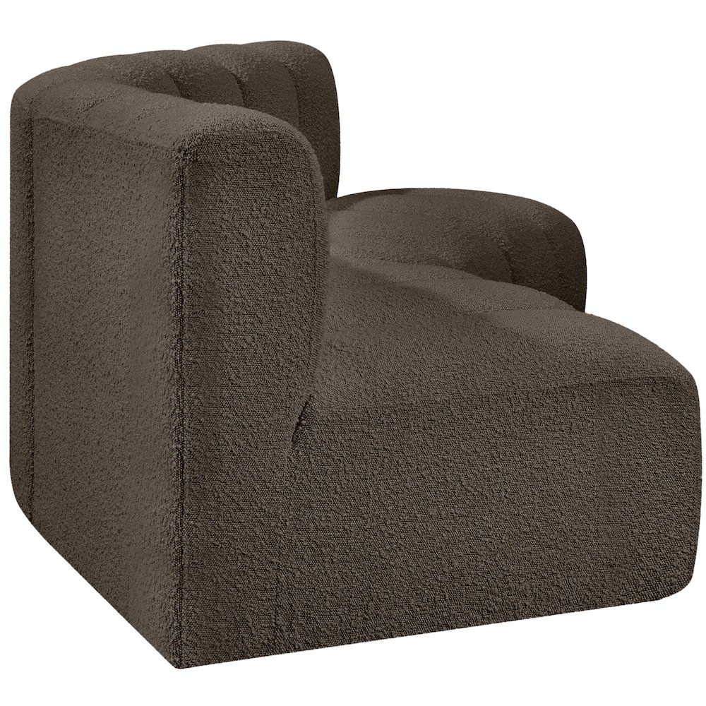 Arc Brown Boucle Fabric Modular Sofa. Picture 6