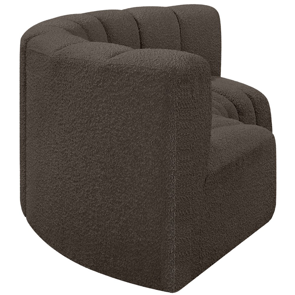 Arc Brown Boucle Fabric Modular Sofa. Picture 6