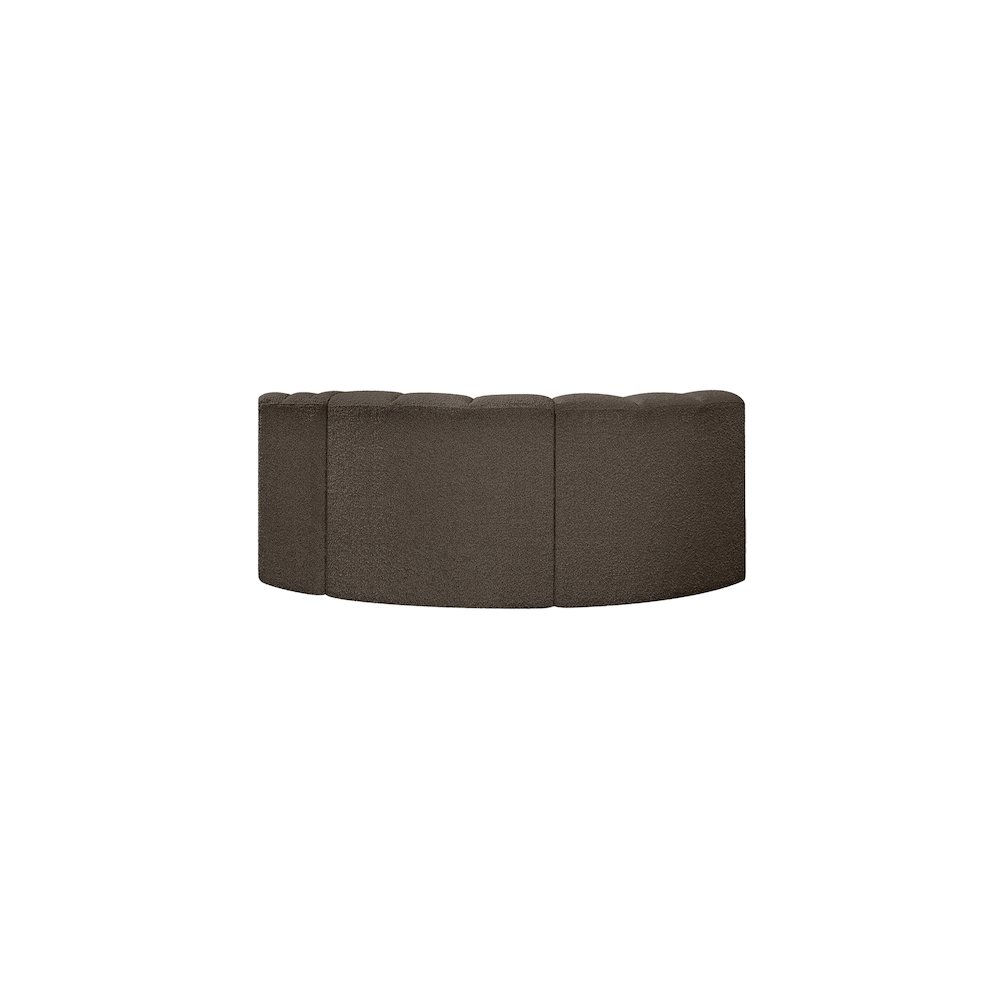 Arc Brown Boucle Fabric Modular Sofa. Picture 3