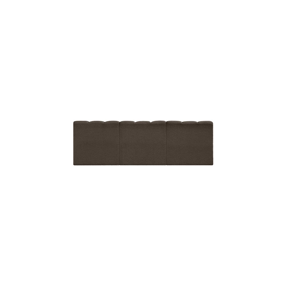 Arc Brown Boucle Fabric Modular Sofa. Picture 3