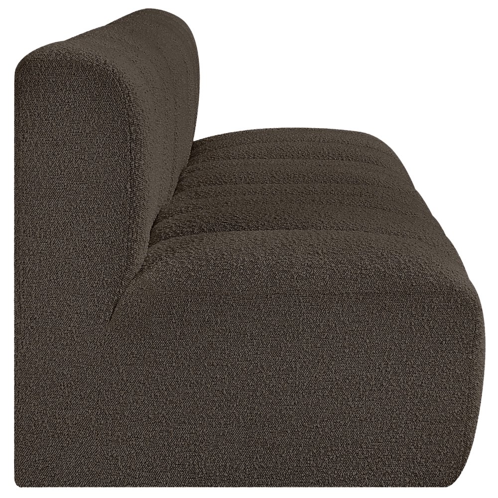 Arc Brown Boucle Fabric Modular Sofa. Picture 6