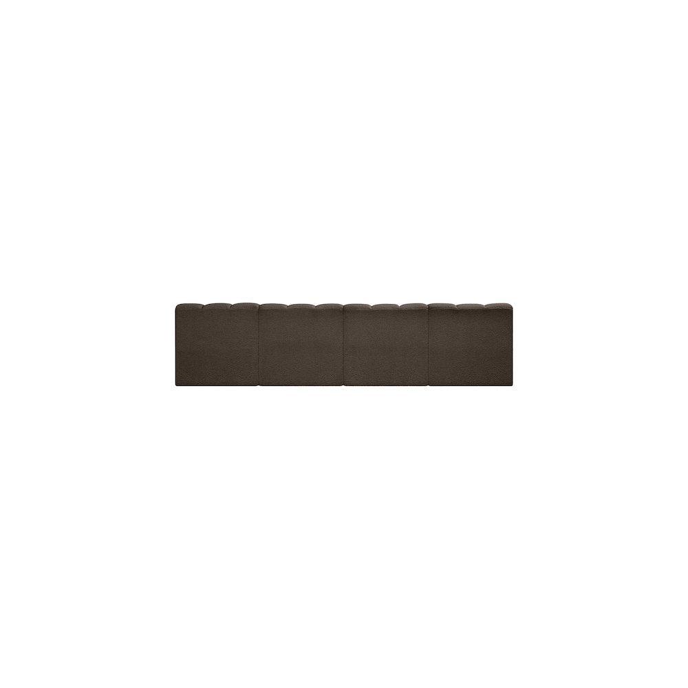 Arc Brown Boucle Fabric Modular Sofa. Picture 3