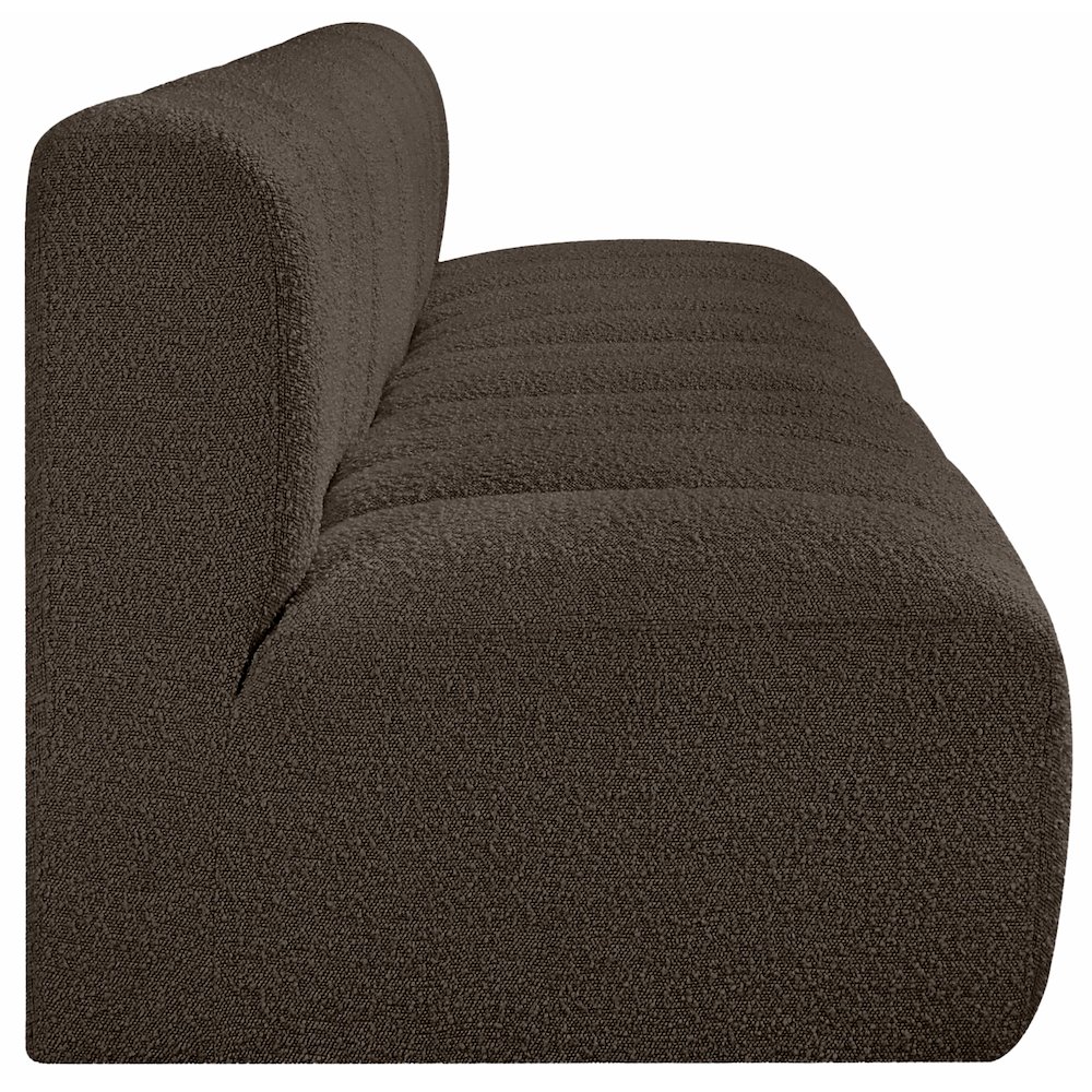Arc Brown Boucle Fabric Modular Sofa. Picture 6