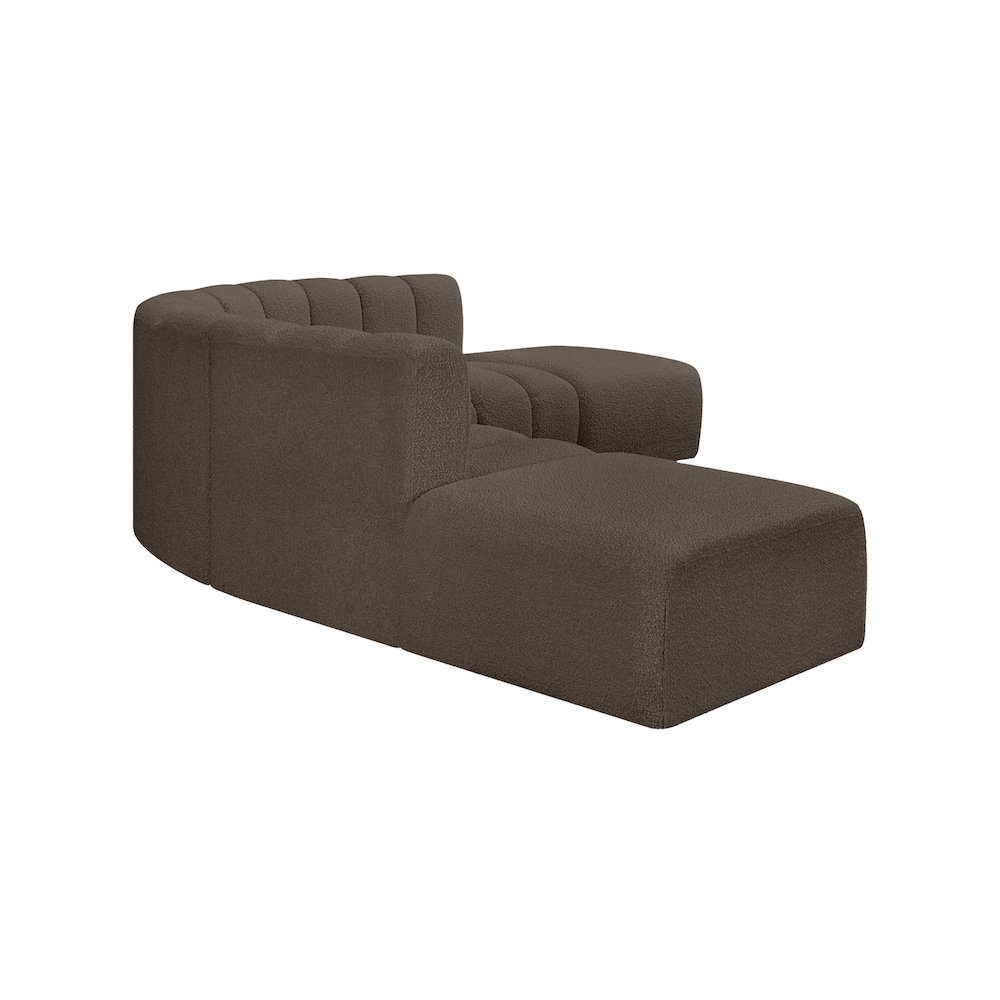 Arc Brown Boucle Fabric Modular Sofa. Picture 5