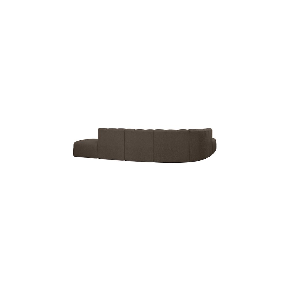 Arc Brown Boucle Fabric Modular Sofa. Picture 3
