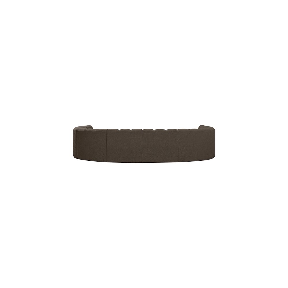Arc Brown Boucle Fabric Modular Sofa. Picture 3