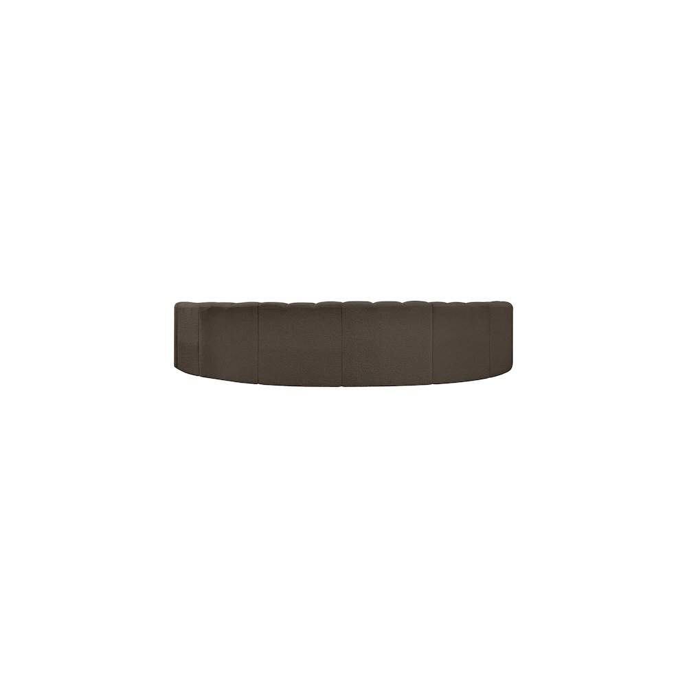Arc Brown Boucle Fabric Modular Sofa. Picture 3