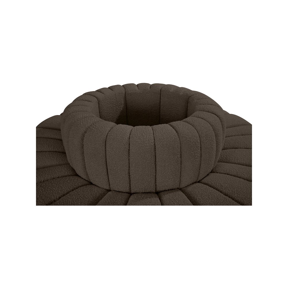 Arc Brown Boucle Fabric Modular Sofa. Picture 4