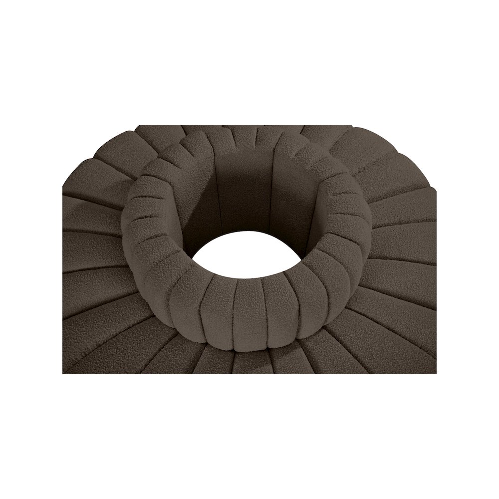 Arc Brown Boucle Fabric Modular Sofa. Picture 5
