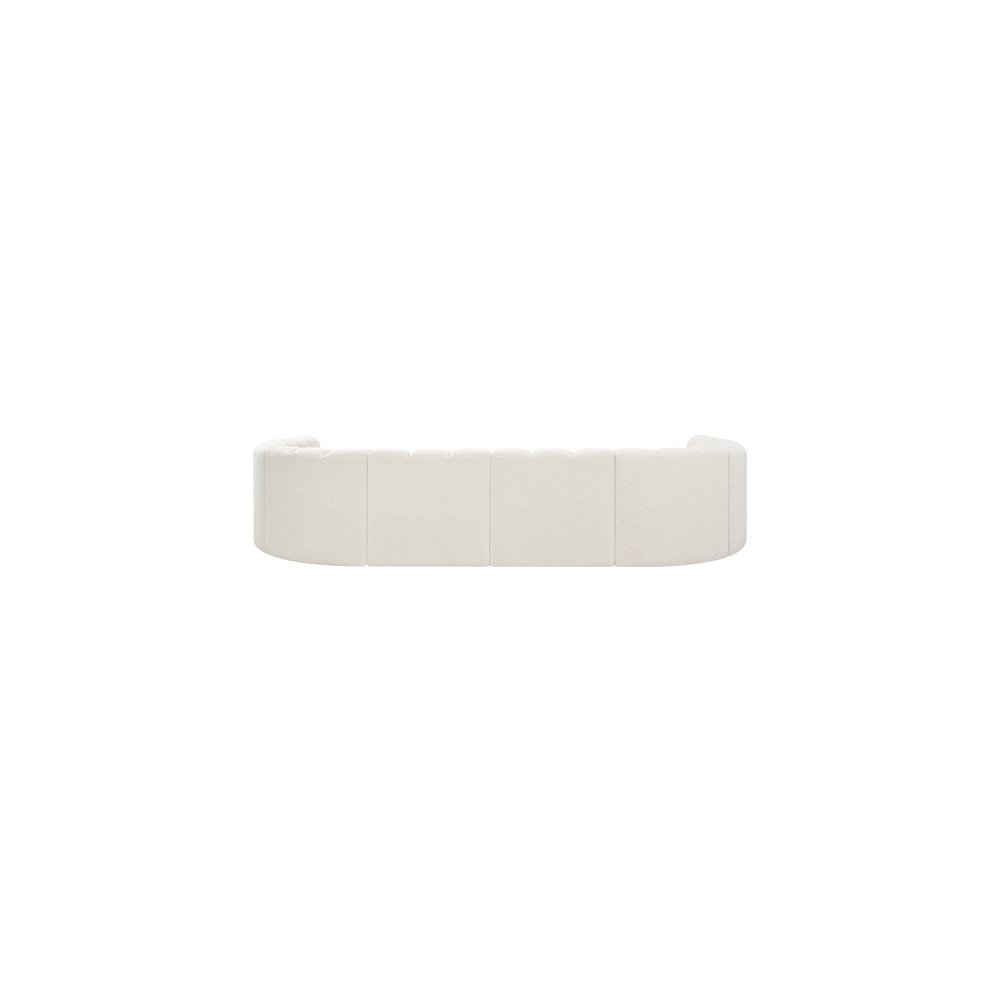 Arc Cream Boucle Fabric Modular Sofa. Picture 3