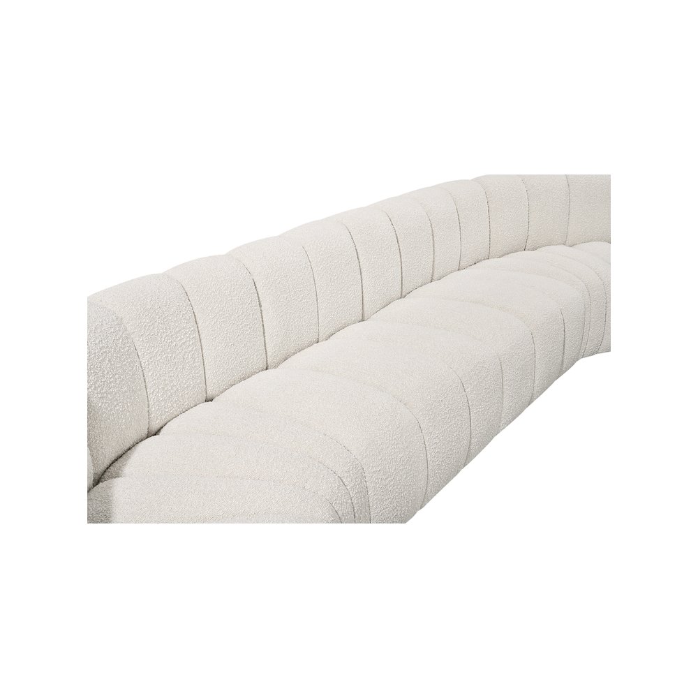 Arc Cream Boucle Fabric Modular Sofa. Picture 8