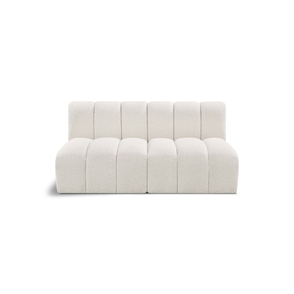 Arc Cream Boucle Fabric Modular Sofa. Picture 1