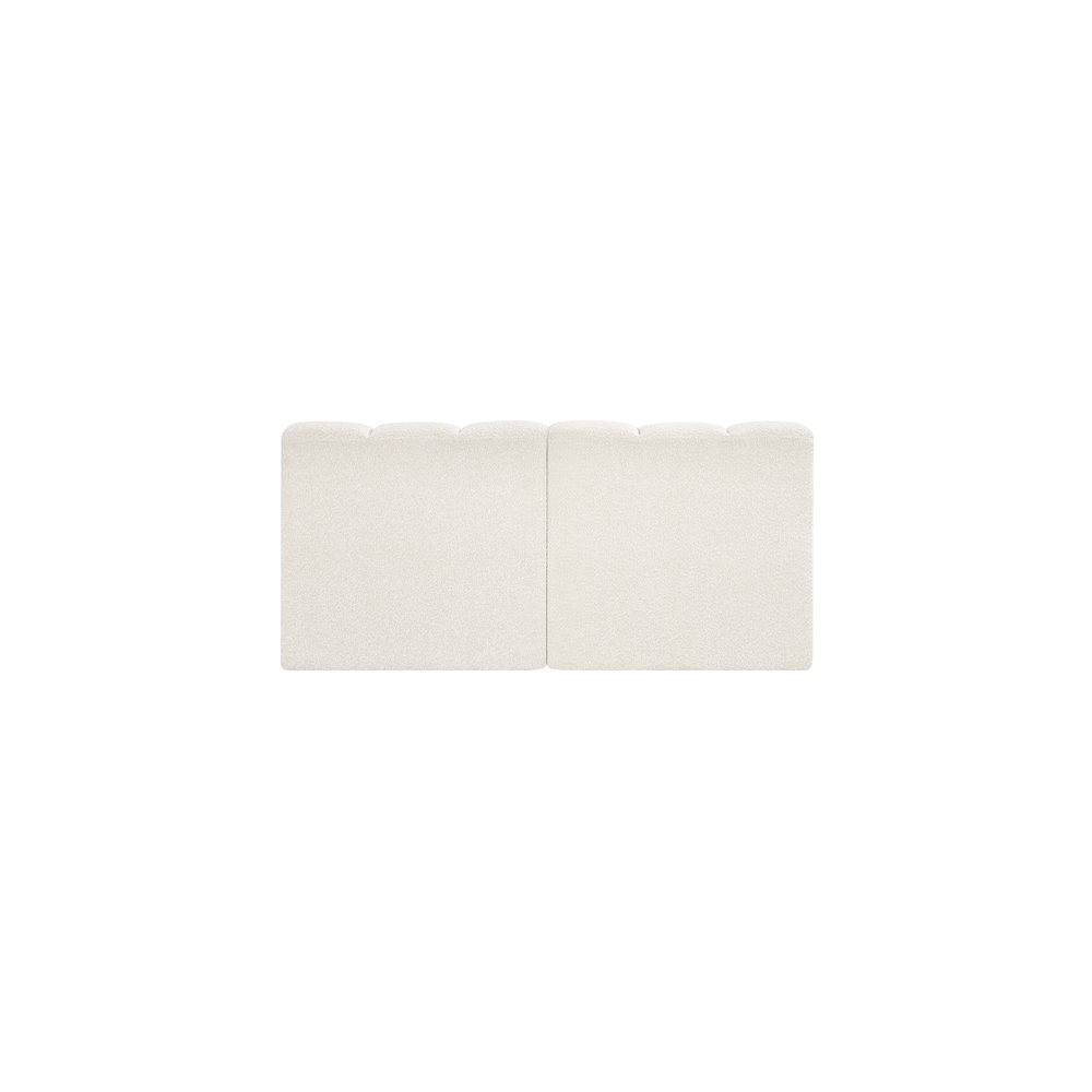 Arc Cream Boucle Fabric Modular Sofa. Picture 3