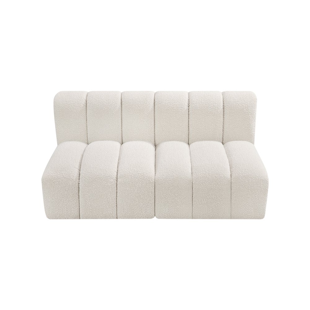 Arc Cream Boucle Fabric Modular Sofa. Picture 5