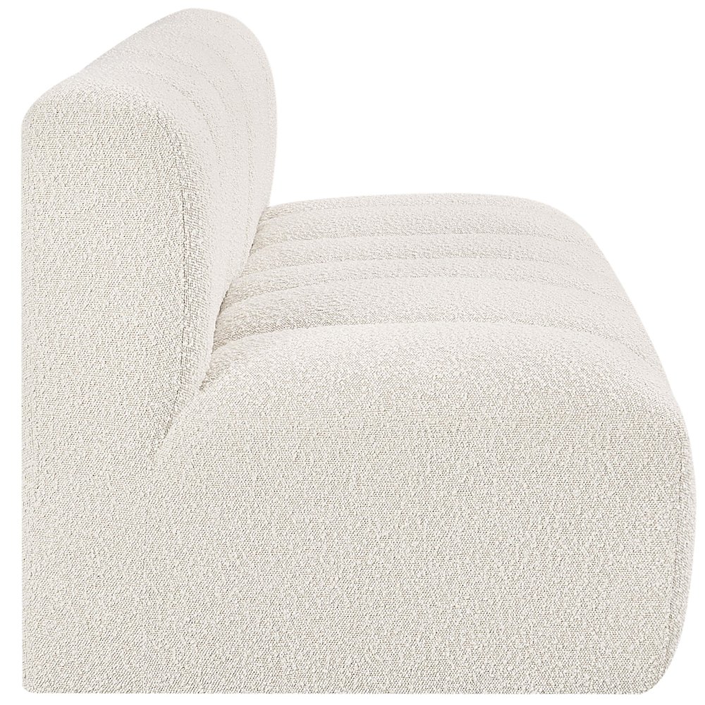 Arc Cream Boucle Fabric Modular Sofa. Picture 7