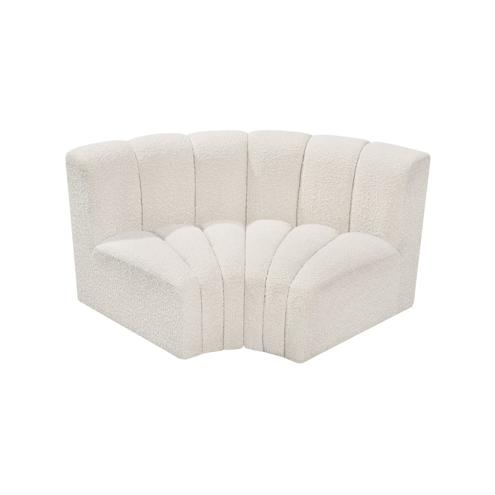 Arc Cream Boucle Fabric Modular Sofa. Picture 3