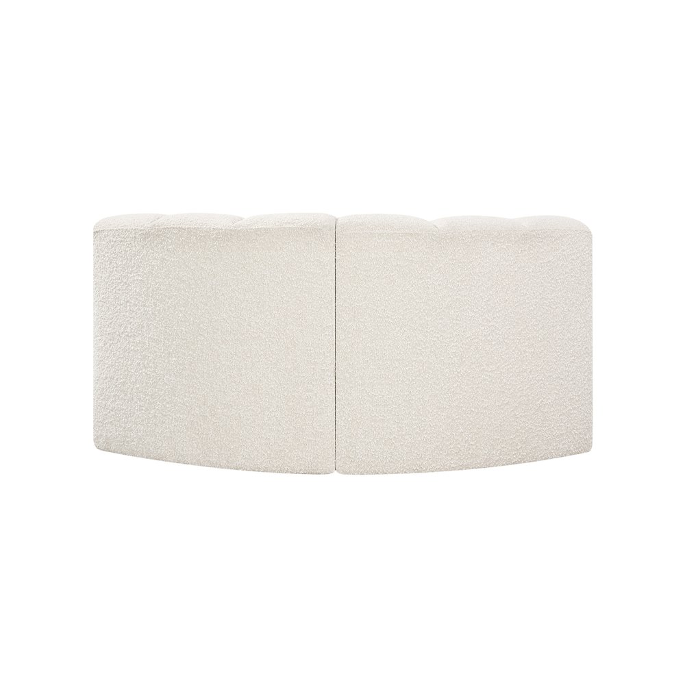 Arc Cream Boucle Fabric Modular Sofa. Picture 5