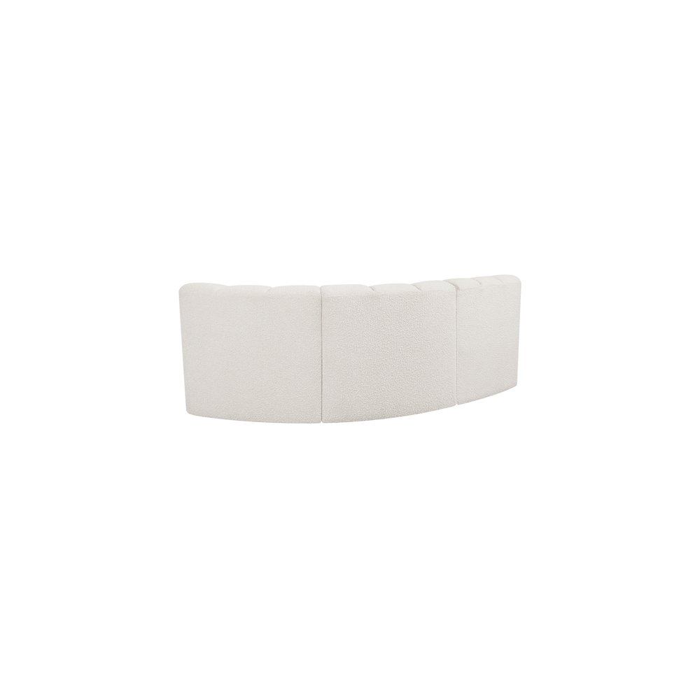 Arc Cream Boucle Fabric Modular Sofa. Picture 3