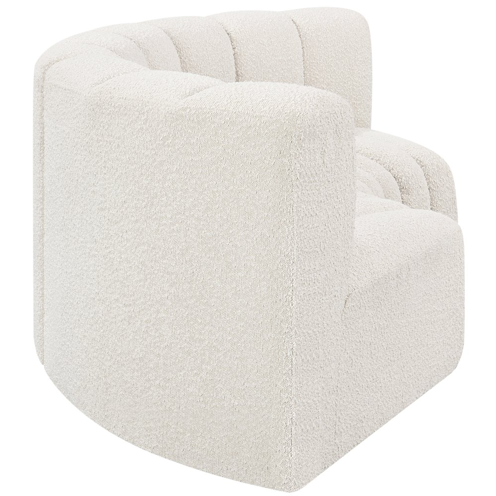Arc Cream Boucle Fabric Modular Sofa. Picture 6