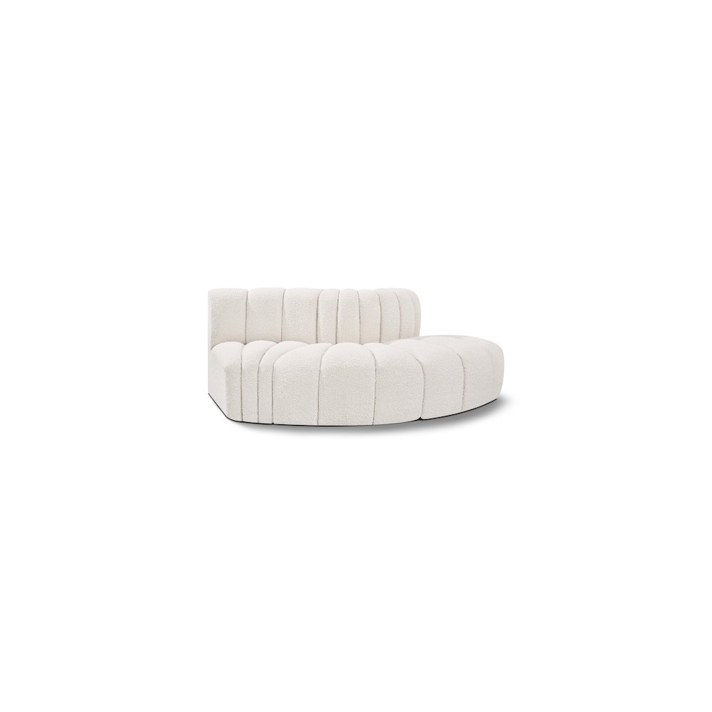 Arc Cream Boucle Fabric Modular Sofa. Picture 1