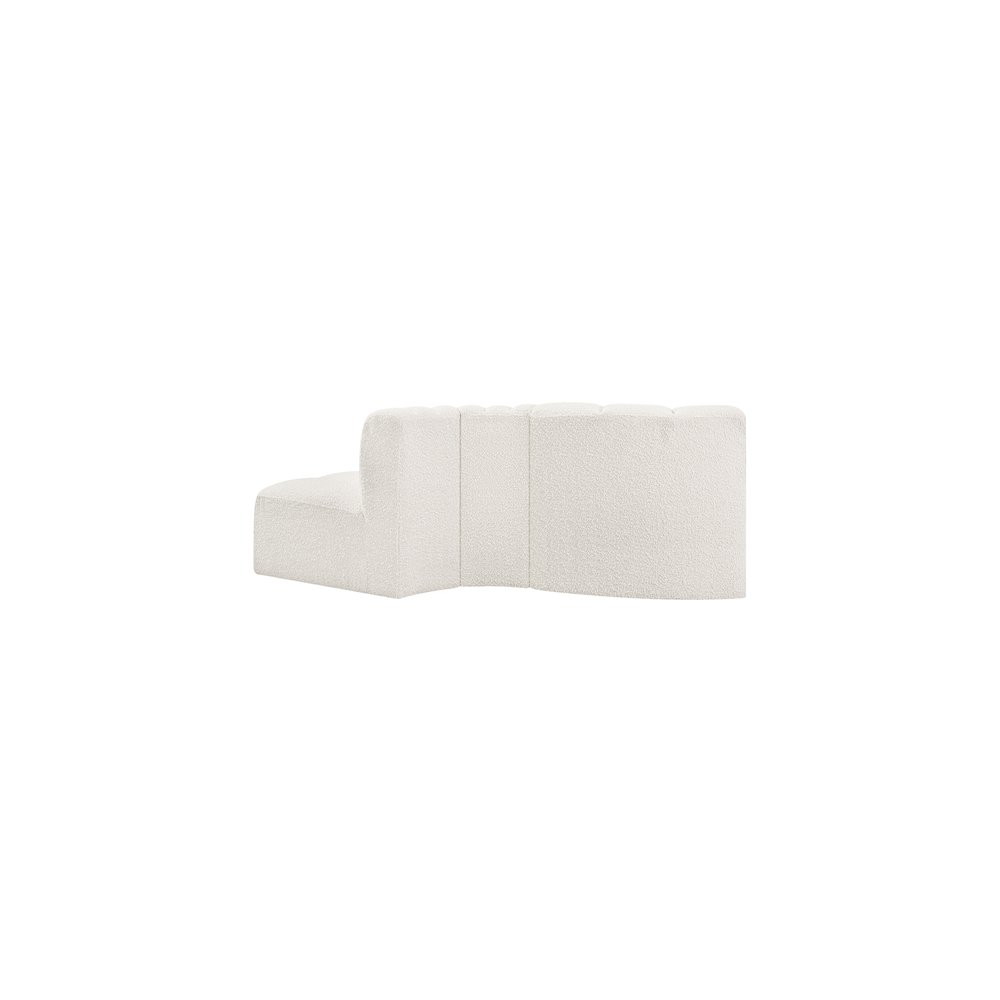 Arc Cream Boucle Fabric Modular Sofa. Picture 3