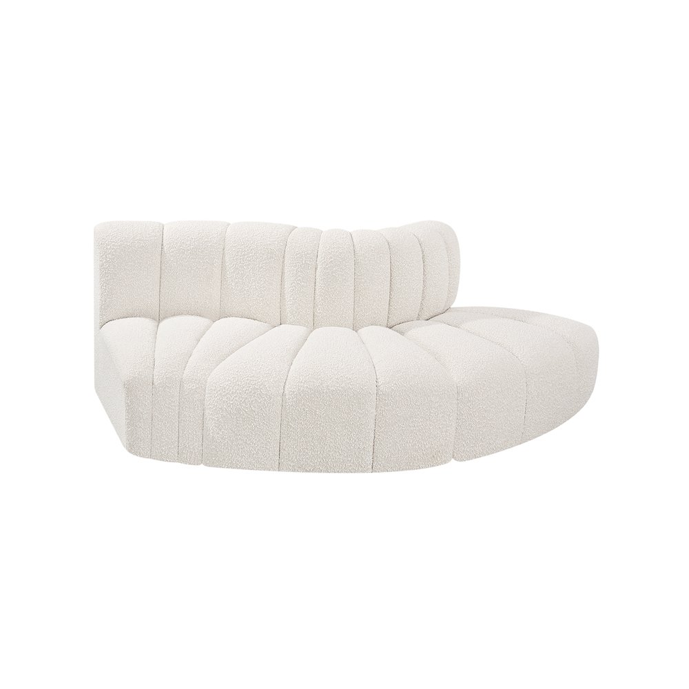 Arc Cream Boucle Fabric Modular Sofa. Picture 4