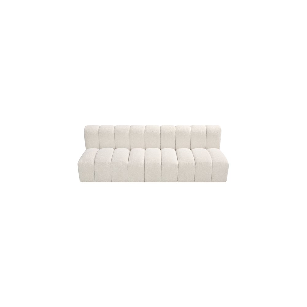 Arc Cream Boucle Fabric Modular Sofa. Picture 5