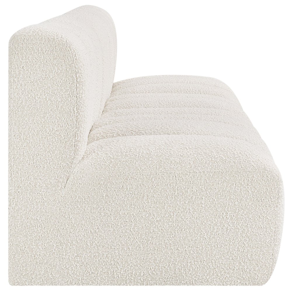 Arc Cream Boucle Fabric Modular Sofa. Picture 6