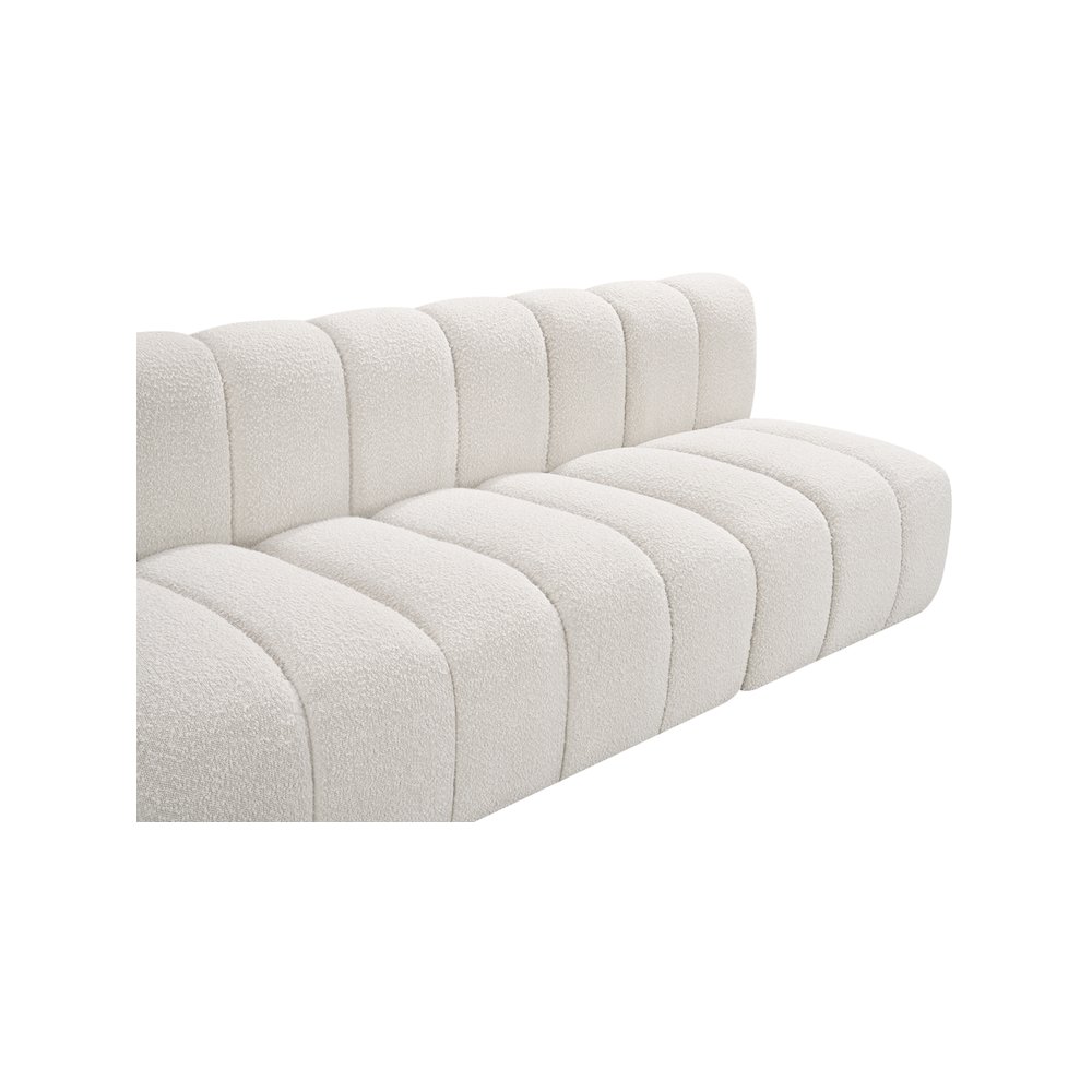 Arc Cream Boucle Fabric Modular Sofa. Picture 7