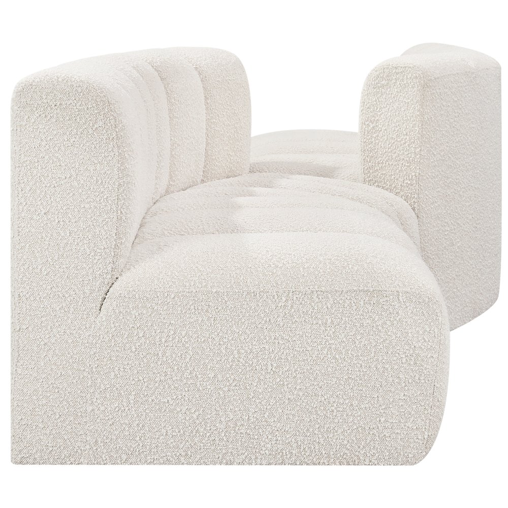 Arc Cream Boucle Fabric Modular Sofa. Picture 5