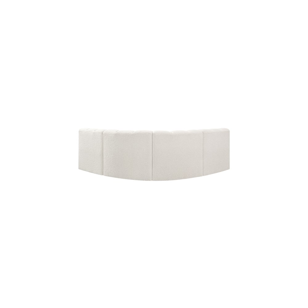 Arc Cream Boucle Fabric Modular Sofa. Picture 3