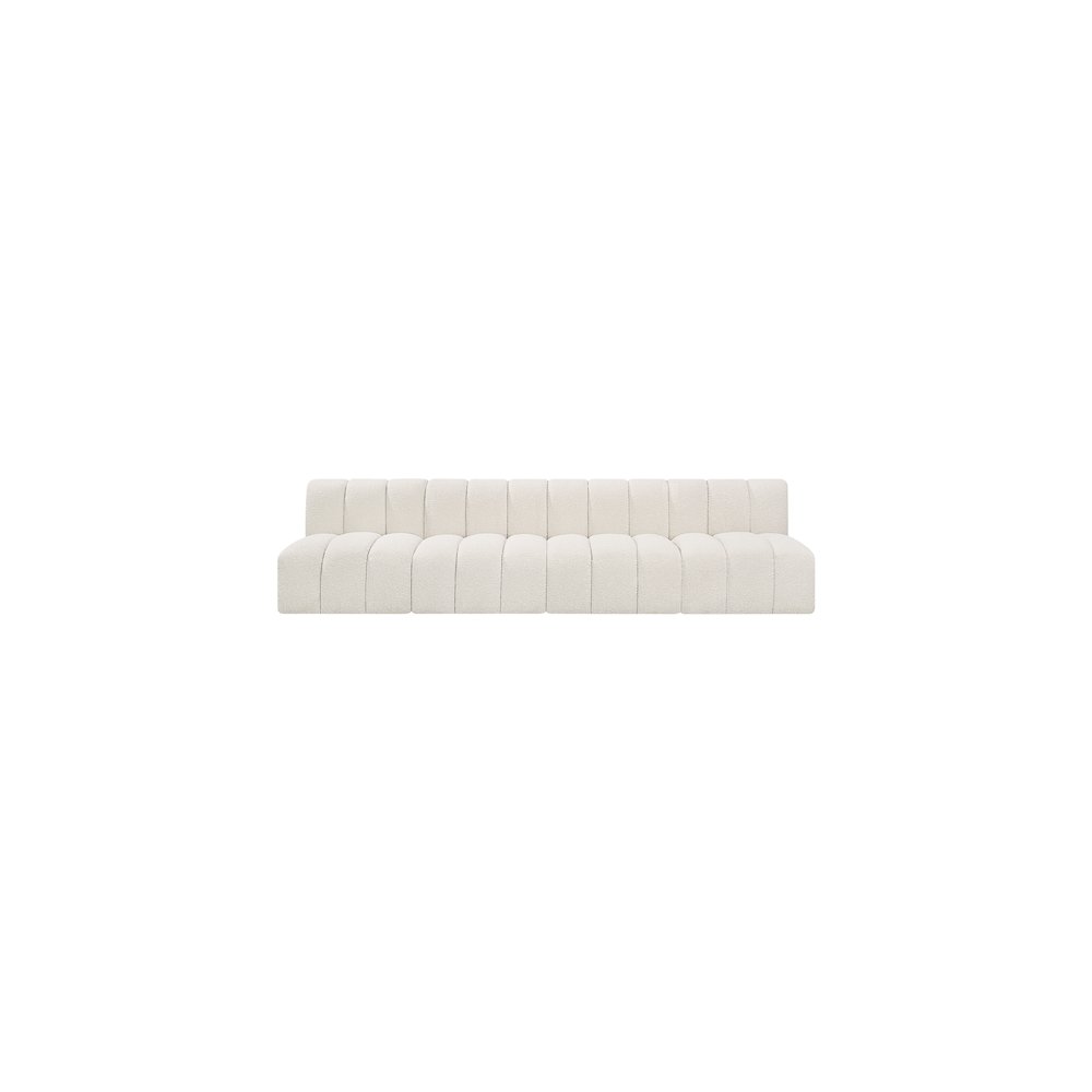 Arc Cream Boucle Fabric Modular Sofa. Picture 4