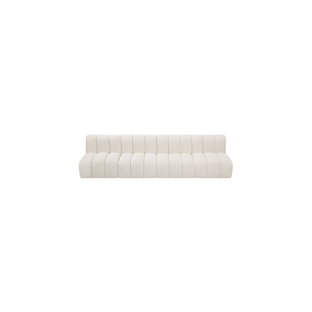 Arc Cream Boucle Fabric Modular Sofa. Picture 5